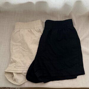 2-Pack Old Navy Linen Shorts, Size Small